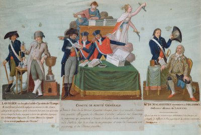 Lavoisier, the Comite de Surete Generale and Malesherbes, 18th Century by P. A. and J.B. Lesueur